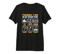 Things I Do in My Spare Time Ice Skating Figure Skater Premium T-Shirt