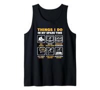 Things I Do in My Spare Time Ice Skating Figure Skater Tank Top