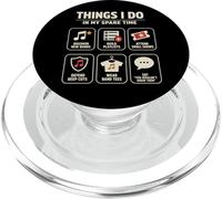 Things I Do In My Spare Time Indie Music Lover Band PopSockets PopGrip for MagSafe