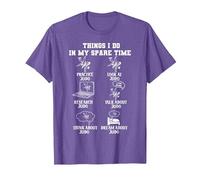 Things I Do in My Spare Time Judo Martial Arts Judoka T-Shirt, Men, Purple Heather, Medium