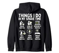 Things I Do In My Spare Time Matcha Lover Zip Hoodie