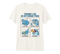 Things I Do in My Spare Time Mosasaurus Funny Meme Comic Premium T-Shirt