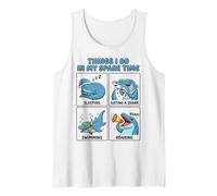 Things I Do in My Spare Time Mosasaurus Funny Meme Comic Tank Top