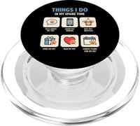 Things I Do In My Spare Time Pet Funny Cat Dog Owner PopSockets PopGrip for MagSafe