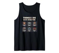 Things I Do in My Spare Time Pet Owner Funny Cat Mom Dog Mom Tank Top