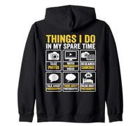 Things I Do In My Spare Time Photography Camera Photo Zip Hoodie