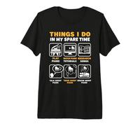 Things I Do in My Spare Time Piano Pianist Keys Premium T-Shirt