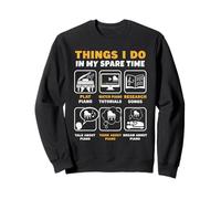 Things I Do In My Spare Time Piano Pianist Keys Sweatshirt