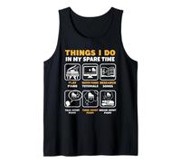 Things I Do in My Spare Time Piano Pianist Keys Tank Top