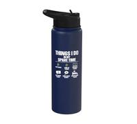 Things I Do in My Spare Time Plant Lover Funny Gardening Stainless Steel Insulated Water Bottle