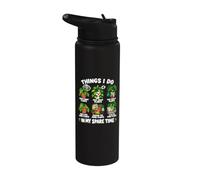 Things I Do in My Spare Time Plants Funny Gardening Gardener Stainless Steel Insulated Water Bottle