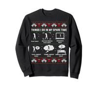 Things I Do In My Spare Time Play Golf Christmas Sweater Sweatshirt