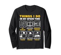 Things I Do in My Spare Time Puzzle Jigsaw Game Long Sleeve T-Shirt
