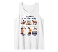 Things I Do in My Spare Time Ride A Horse Funny Horses Tank Top