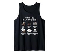 Things I do in My Spare time Road Bike Cycling Cyclists Tank Top