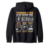 Things I Do In My Spare Time Robotics Robot Builder Zip Hoodie