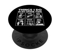 Things I Do In My Spare Time Rock Music Rock Band Guitarist PopSockets Adhesive PopGrip