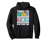 Things I Do In My Spare Time Roller Coaster Pullover Hoodie