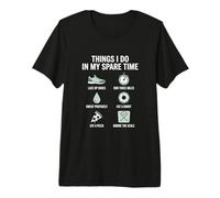 Things I Do in My Spare Time Running Marathon Runner Premium T-Shirt