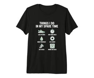 Things I Do in My Spare Time Running Marathon Runner Premium T-Shirt