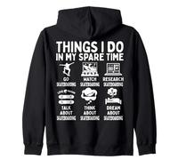 Things I Do In My Spare Time Skateboarding Lover Zip Hoodie
