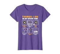 Things I Do in My Spare Timel DJ LP Collector Vinyl Records T-Shirt