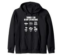 things I do in my sparetime drive cars cars Zip Hoodie