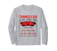 Things I Do On My Spare Time Vaccum Cleaning Housekeeper Long Sleeve T-Shirt