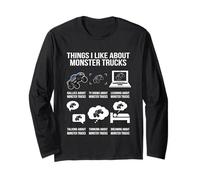 Things I Like About Monster Trucks Funny Rally Fan Long Sleeve T-Shirt