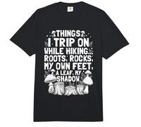 Things I Trip On While Hiking Roots Rocks My Own Feet A Leaf Comfort Colors Adult Heavyweight T-Shirt