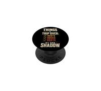Things I Trip Over Boots Rocks Roots Funny Hiking Gift PopSockets Adhesive PopGrip
