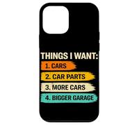 Things I Want Cars Car Parts Bigger Garage Funny Car Lover Case for iPhone 12 mini