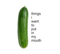 things i want to put in my mouth