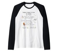 Things I Want to Say At Work But I Can't Raglan Baseball Tee
