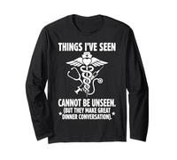 Things I've Seen Cannot Be Unseen Nurse Caduceus Stethoscope Long Sleeve T-Shirt