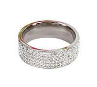 Things Jewellery Ring Steel Colour Size Jewellery Geometry Ring Woman 512 Stainless Rings Display Shelves Jewellery, 10号, Stainless Steel, No Gemstone