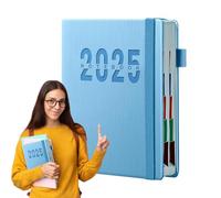 Things List Notebook - Event Planner Notebook - 2025 PU Leather Planner Notepad | A5 Notebook for Event Planner, Multipurpose Notebook for Business Times, Business