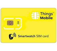 Things Mobile SIM Card for Senior Smartwatch - Global Coverage, Multi-Operator, LTE, €10 Credit Included, No Fixed Costs
