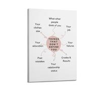 Things That Don'T Define You CounselorPosters Are Suitable for All Occasions Wall Room Decoration Aesthetics, Wall Art for Home DecorationFrame-style 20x30inch(50x75cm)
