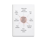 Things That Don'T Define You CounselorPosters Are Suitable for All Occasions Wall Room Decoration Aesthetics, Wall Art for Home DecorationUnframe-style 20x30inch(50x75cm)