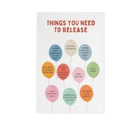 Things That Need to Release CBT DBT Therapy Counseling Poster Anxiety Relief Psychology Canvas Poster Wall Art Decor Print Picture Paintings for Living Room Bedroom Decoration 20x30inch(50x75cm)