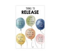 Things to Let Go of Mental Health Coping Skills Therapist Mindfulness Things I Can Control Poster Canvas Poster Wall Art Decor Print Picture Paintings for Living Room Bedroom Decoration 24x36inch(60x9