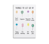 Things To Let Go Of Mental HealthPosters Are Suitable for All Occasions Wall Room Decoration Aesthetics, Wall Art for Home DecorationUnframe-style 20x30inch(50x75cm)