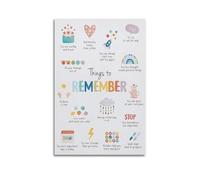 Things To Remember Affirmation Canvas Poster Wall Art Poster Suitable for Room Aesthetics And Decoration Bedroom And Living Room Unframe-style 12x18inch(30x45cm)