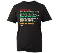 Things We Did Built This City Shot The Sheriff Start Funny Saying T-Shirt Funny Retro Joke Rude Sarcastic Slogan Saying Humor Tee Gifts Top Unisex Adults (Black, XL)