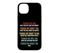 Things We Did Didn't Want Will Won't Do Song Retro Vintage Case for iPhone 14 Plus