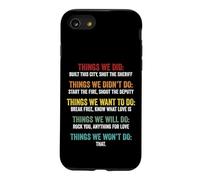Things We Did Didn't Want Will Won't Do Song Retro Vintage Case for iPhone SE (2020) / 7/8