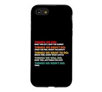 Things We Did Didn't Want Will Wont Do Song Retro Vintage Case for iPhone SE (2020) / 7/8