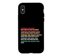 Things We Did Didn't Want Will Wont Do Song Retro Vintage Case for iPhone X/XS