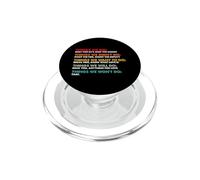 Things We Did Didn't Want Will Wont Do Song Retro Vintage PopSockets PopGrip for MagSafe